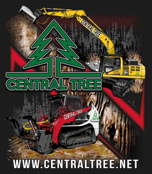 Central Tree Company T Shirt - Excavator/Skid Steer